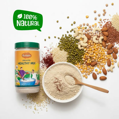 স্প্রাউটেড হেলদি মিক্স ফর টডলারস | শিশুর ওজন বৃদ্ধিতে সহায়ক | গুটিগুটিপা