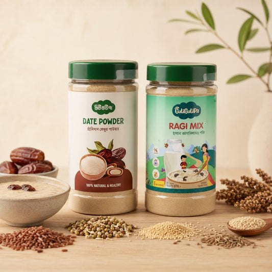 Sprouted Ragi Mix + Dates Powder Combo | 6M+